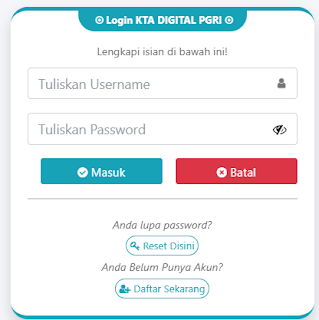 Register PGRI Subulussalam - Persatuan Guru Republik Indonesia Cabang Subulussalam